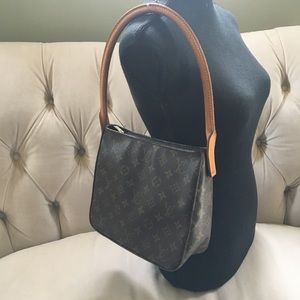 Authentic Louis Vuitton small looping shoulder bag